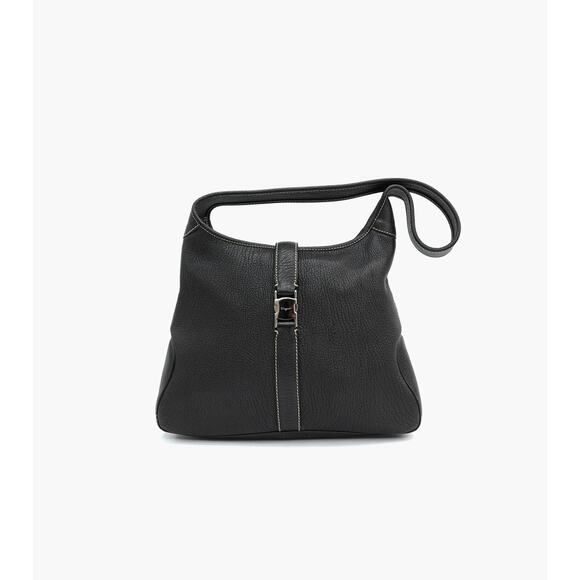 FERRAGAMO Leather Hobo Shoulder Bag A-A13820 - Picture 1 of 10